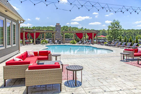 the swimming pool at the resort at governors residence at Century Lakeshore Crossings, Birmingham, AL 35211